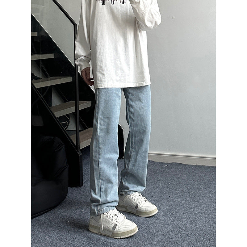 Elastischer Bund Jeans Amerikanisch All-Matching