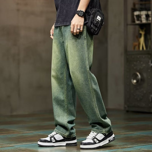 Vintage Herren-Jeans – High-Street-Stil, vielseitig kombinierbar, gerade geschnitten
