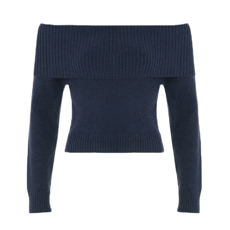 Europäisch und Amerikanisch Allround Slim-Fit Pullover Damen