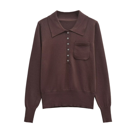 Modische Damen Wollmischung Strickjacke