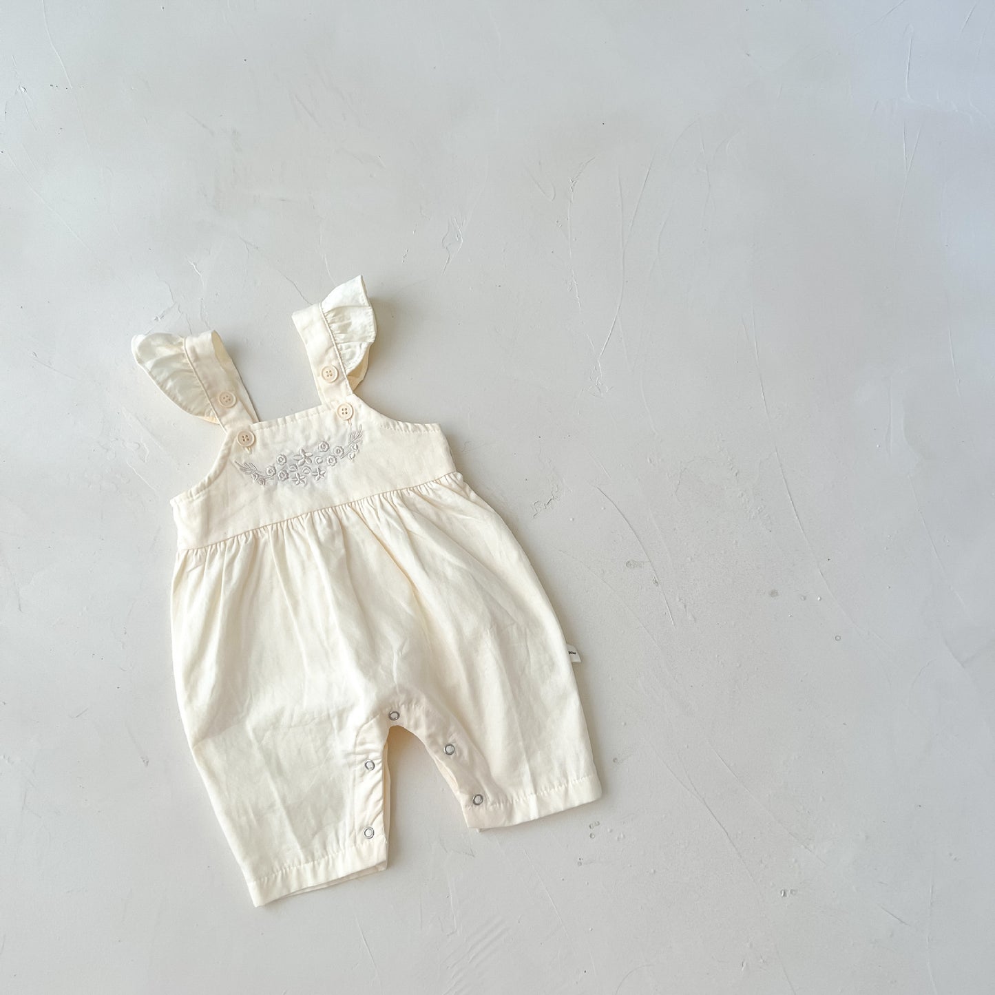 Baby Mädchen Lockerer Verstellbarer Trägerstrampler