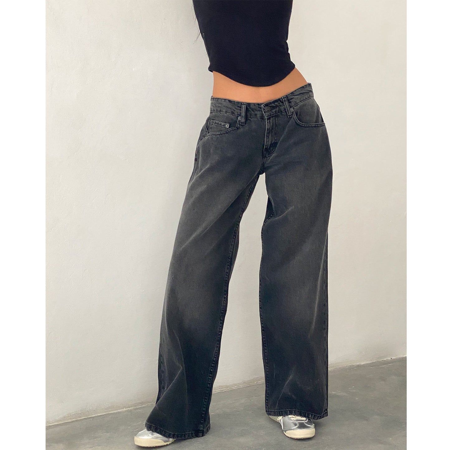 Jeans pants for women with wide legs