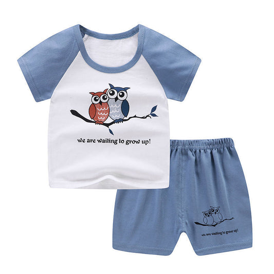 Sommer Neugeborenes Baby Jungen Kleidung Kinder Kleidung Set für Mädchen Kinder T-Shirt Shorts 2-teiliges Outfit Baumwoll Freizeitkleidung