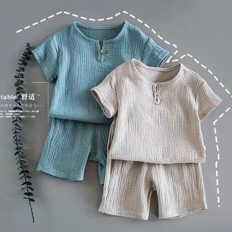 Boys and Girls Baby Short Sleeve Summer Suit