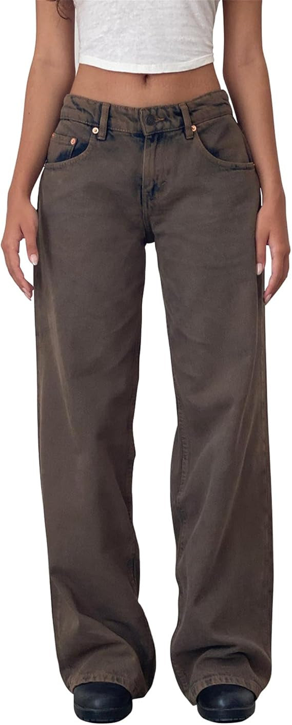 Jeans pants for women with wide legs