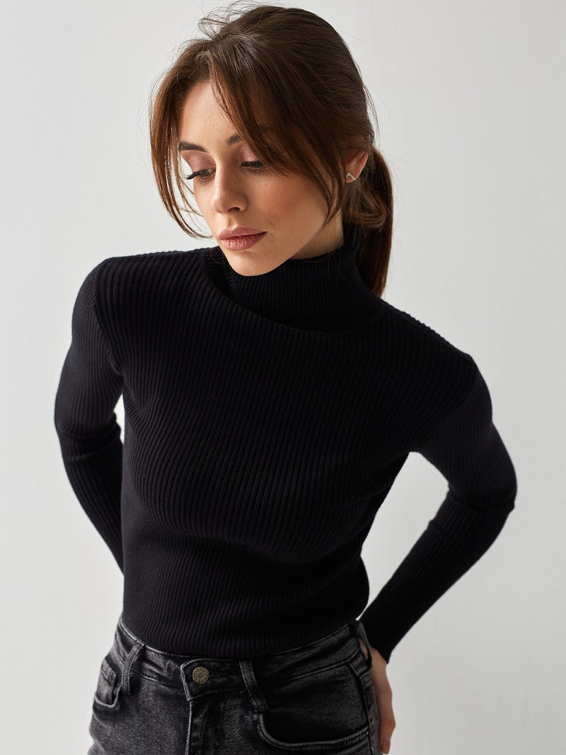 Roll kragen pullover Bottom Shirt europäisch und amerikanisch