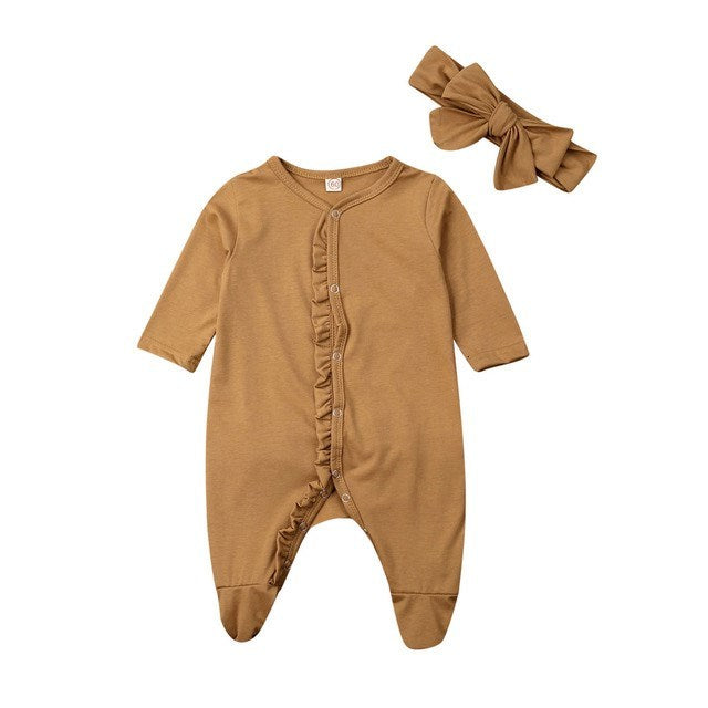 Baby Ruffle Costume Kids Romper Jumpsuit Suit Shirt Outfit