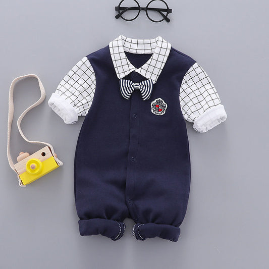 Baby Kleidung Baumwoll-Gentleman Kinderkleidung Strampler