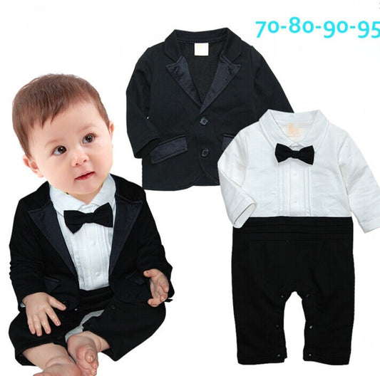 Baby Jungen Gentleman Kleid Langarm-Anzug