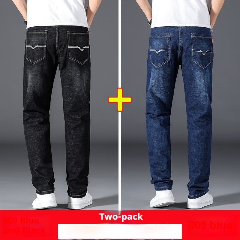 Sommer dünne Jeans Herren lose gerade