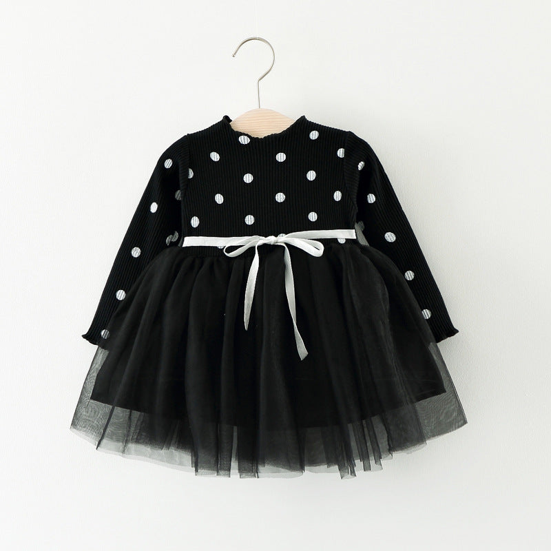 Ausländisches Kinderkleid: Langärmliges Baumwollkleid für Babys, Bestseller im Exporthandel, koreanisches Prinzessinnenkleid für Mädchen