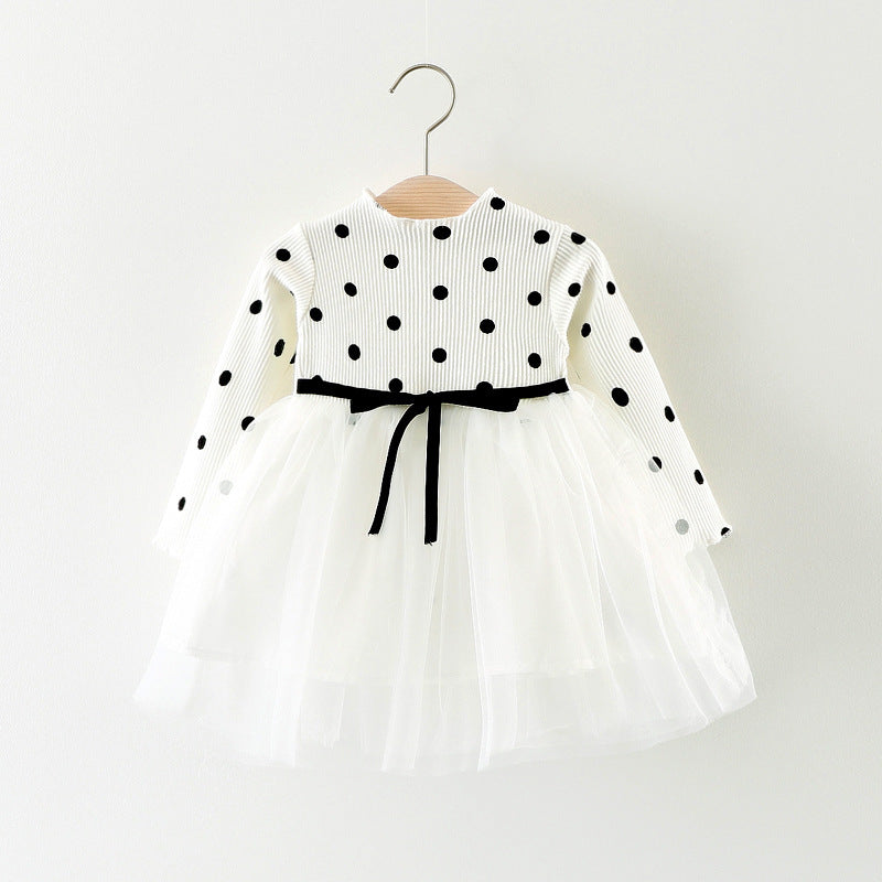Ausländisches Kinderkleid: Langärmliges Baumwollkleid für Babys, Bestseller im Exporthandel, koreanisches Prinzessinnenkleid für Mädchen