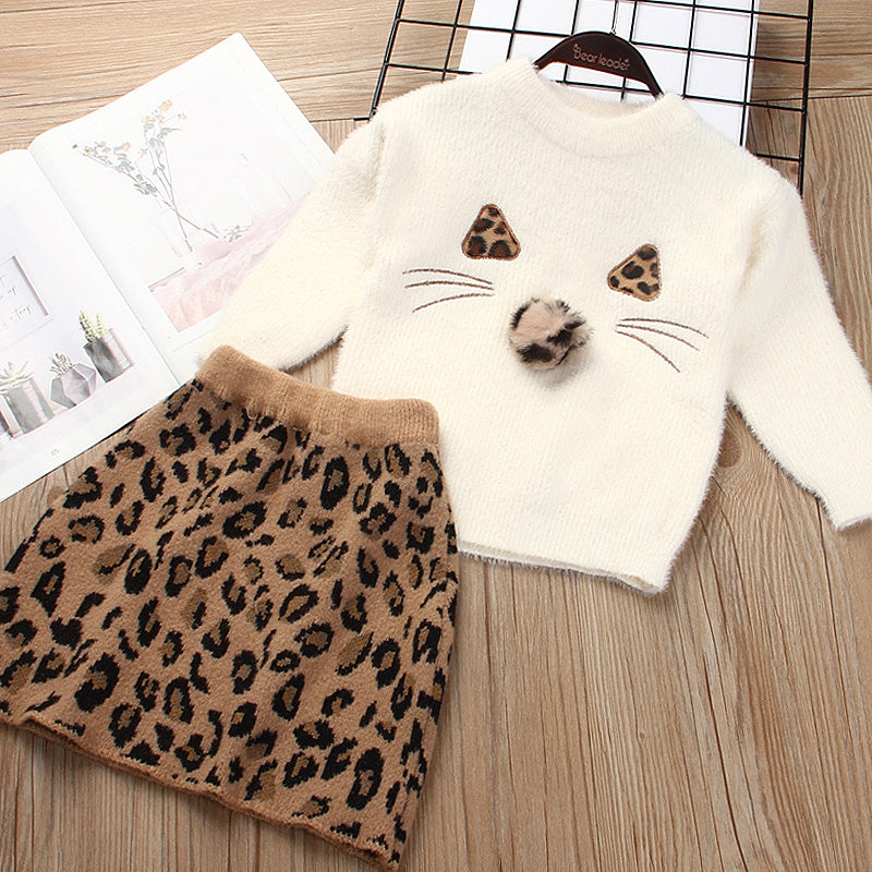Kinder Strickpullover-Anzug