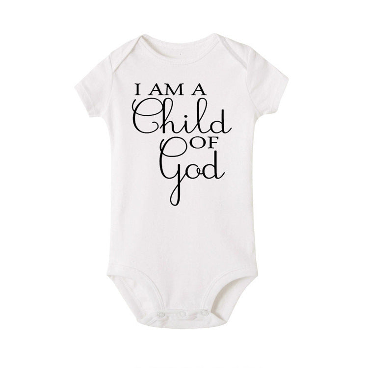 Alphabet-Baby Kurzarm Lässiger Baby-Body