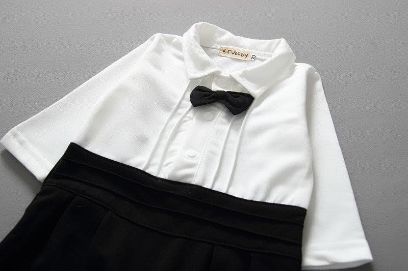 Baby Jungen Gentleman Kleid Langarm-Anzug