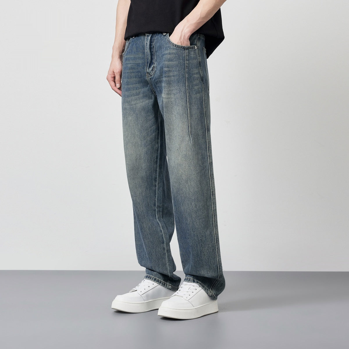 Lysel Lyocell Jeans Stiefel geschnittene Bleistift hose Freizeit