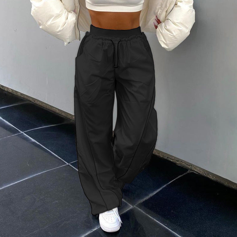 Slim Waist Elastic Band Casual Pants for Women