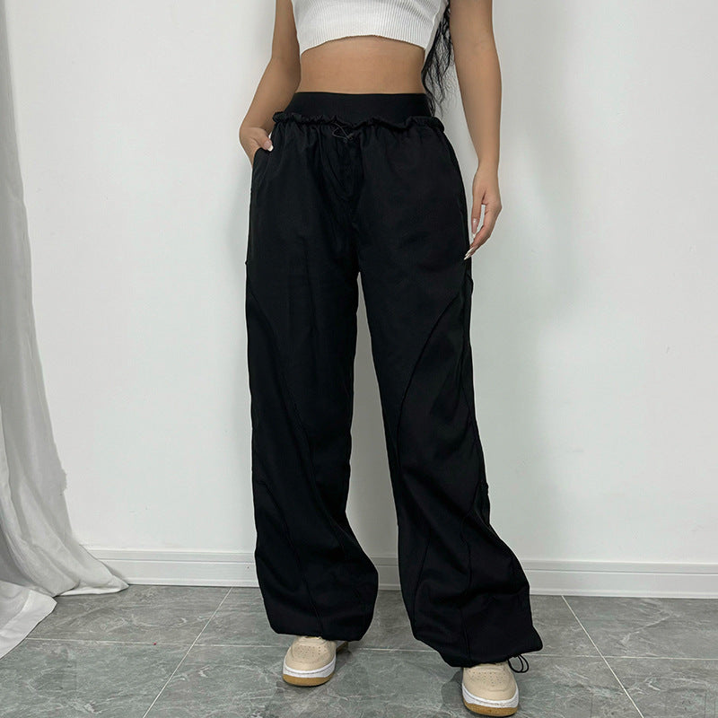 Slim Waist Elastic Band Casual Pants for Women
