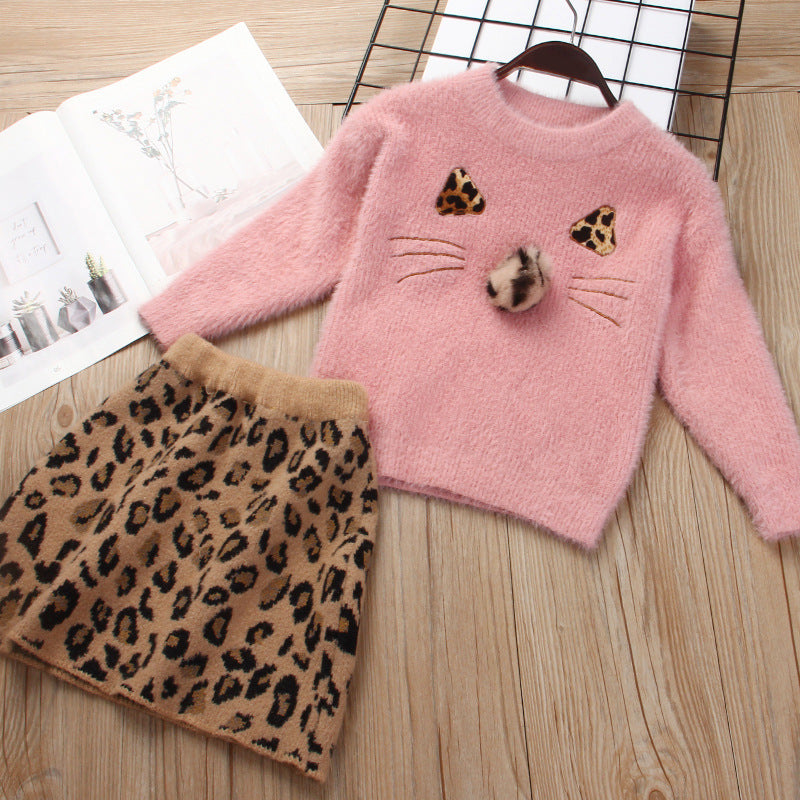 Kinder Strickpullover-Anzug