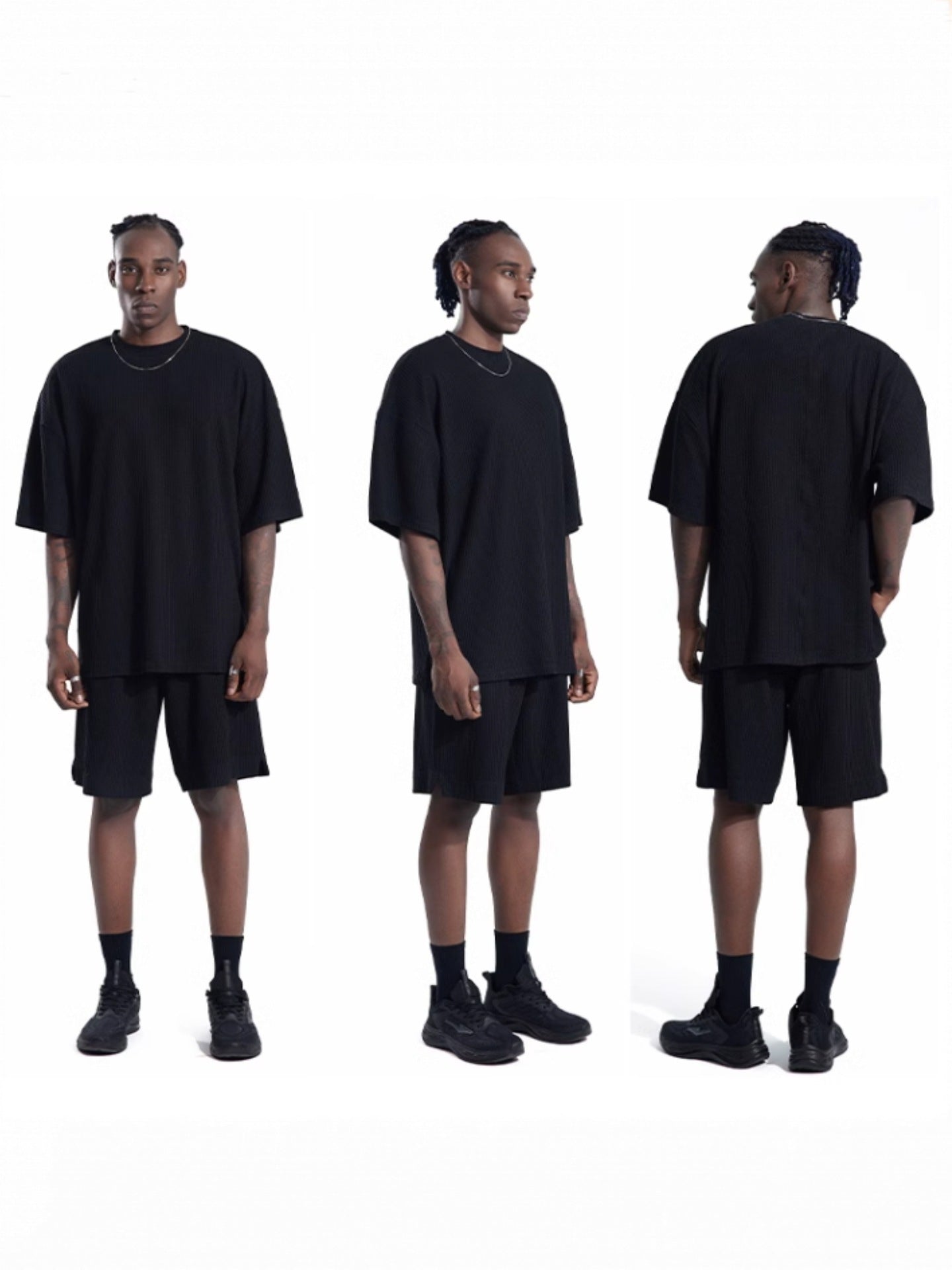 Men's Loose Short Sleeve Suit Sports Leisure Suit