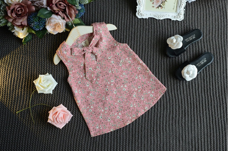 Ärmelloses Schleifen-Weste Plus Shorts Set