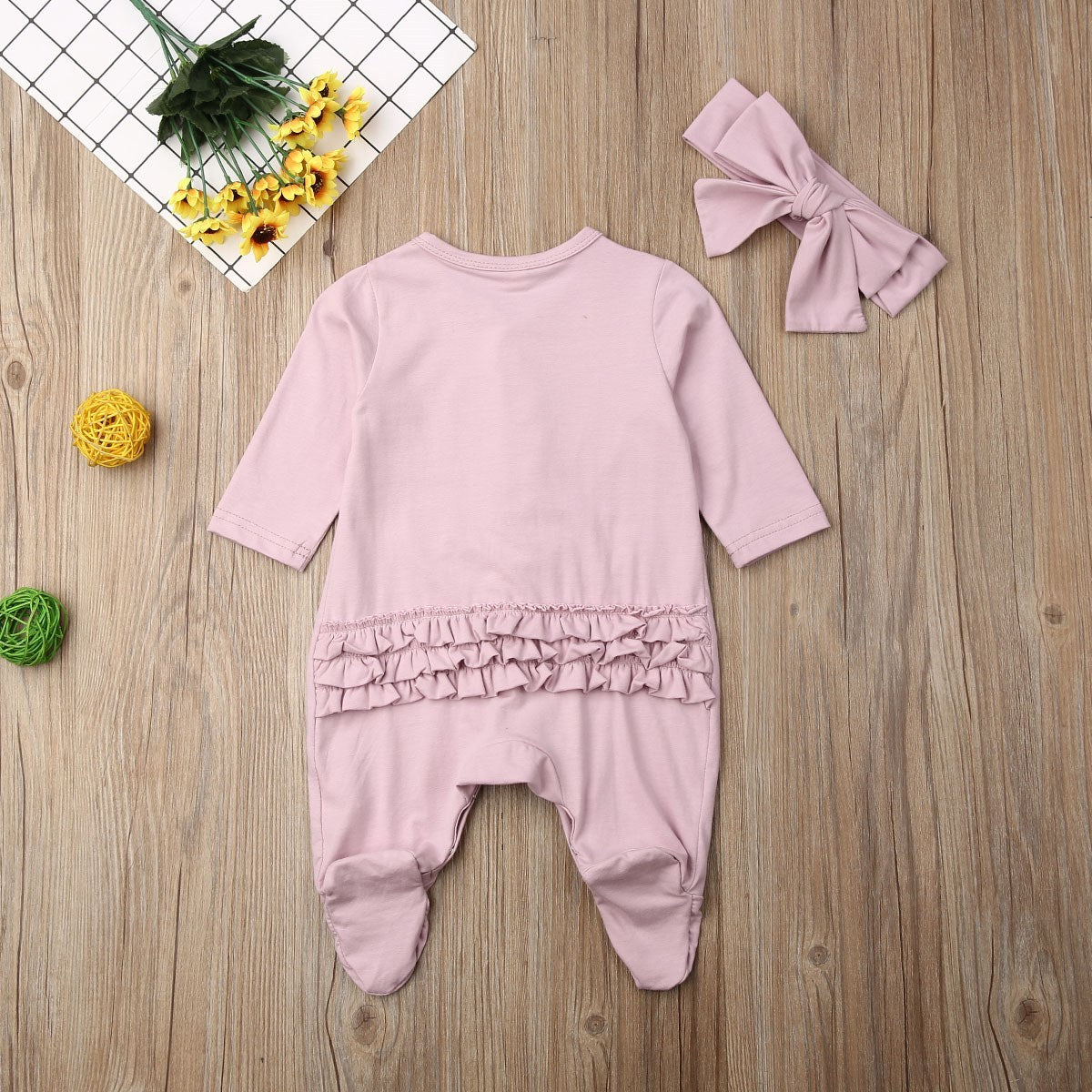 Baby Ruffle Costume Kids Romper Jumpsuit Suit Shirt Outfit