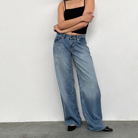 Jeans hose für Damen mit breiten Bein