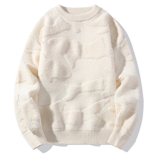 Winter Pullover, dick gefüttert mit Fleece, Plus-Size, locker geschnitten als Unterziehpullover