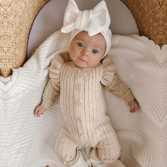 Baby Herbstkleidung Strick-Jumpsuit