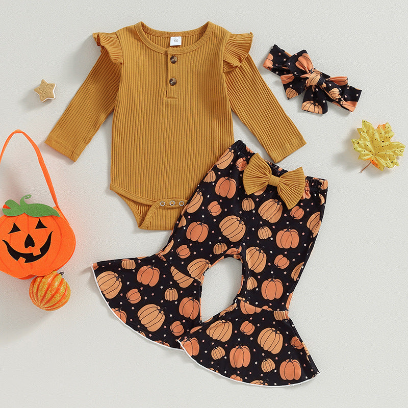 Baby Spitzen Langarm-Jumpsuit Anzug