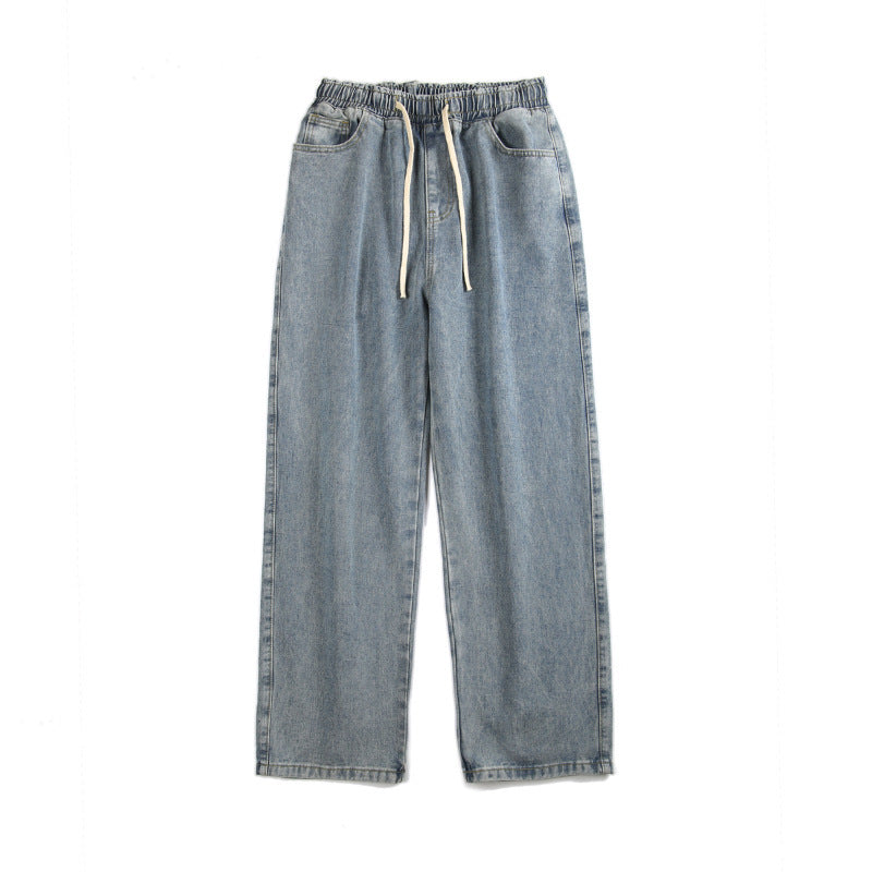Elastischer Bund lockere gerade herabhängende Mop-Hose