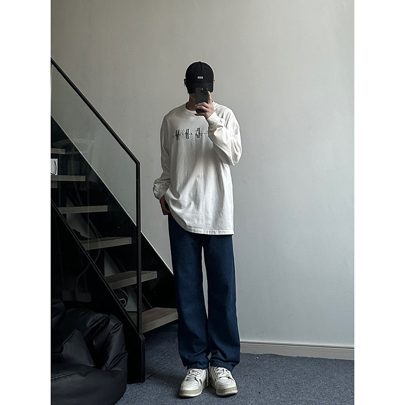 Elastischer Bund Jeans Amerikanisch All-Matching