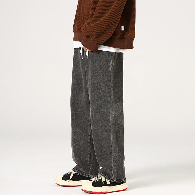 Elastischer Bund lockere gerade herabhängende Mop-Hose
