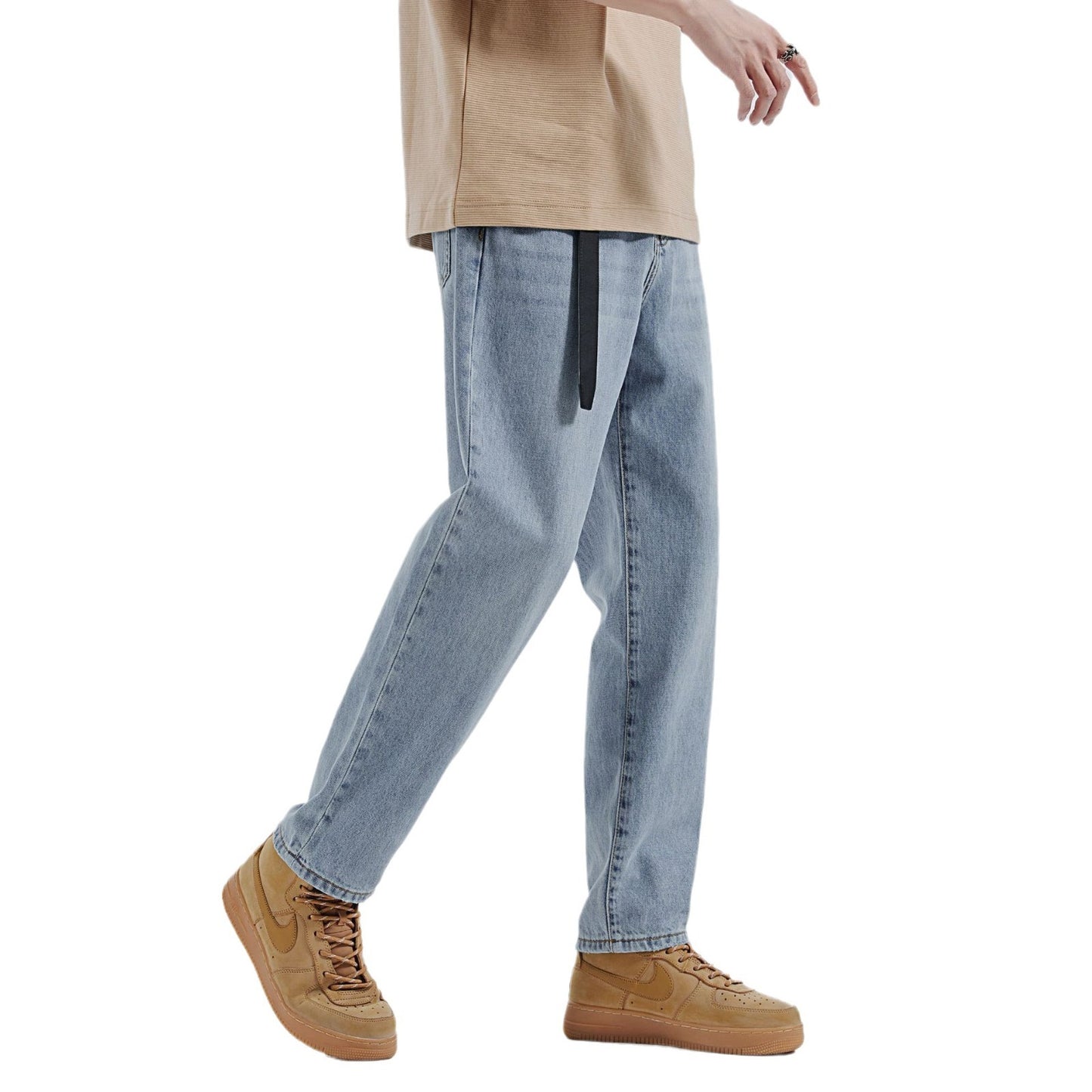 Herren japanische lockere Retro Easy Matching Freizeit Jeans