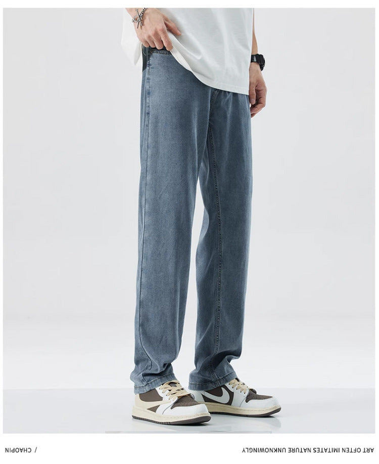 Herren Lose Gerade Eis Seide Freizeit jeans