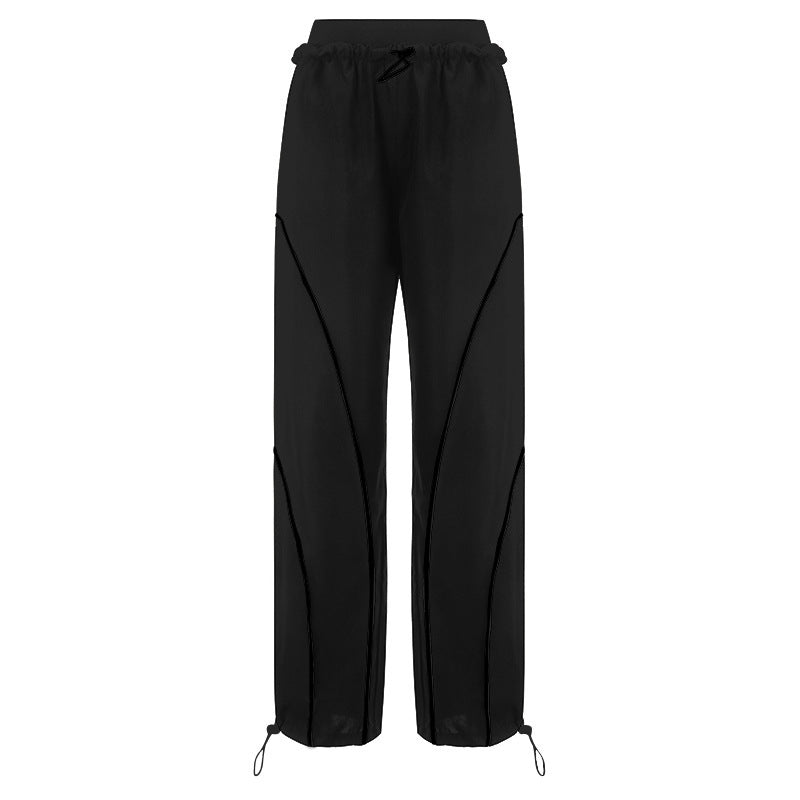 Slim Waist Elastic Band Casual Pants for Women