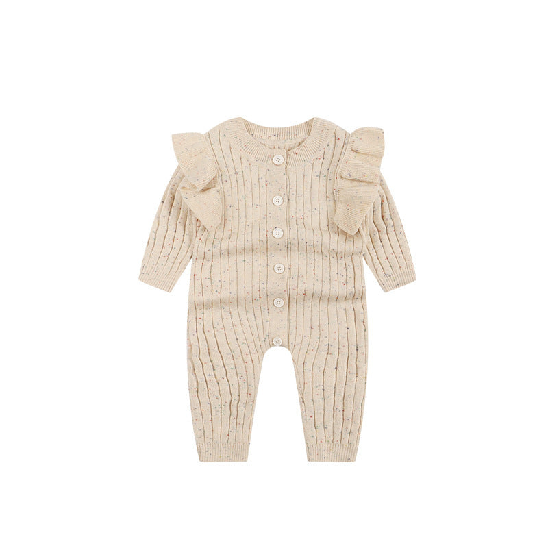 Baby Herbstkleidung Strick-Jumpsuit