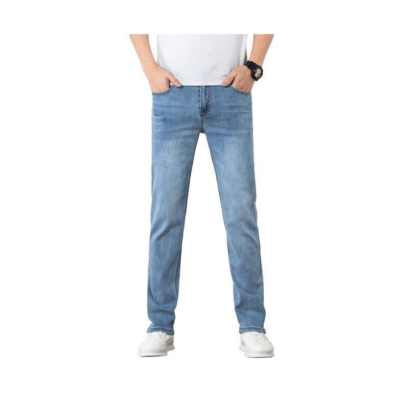 Locker geschnittene Herren-Jeans – Gerade, schlank, elastisch und trendig