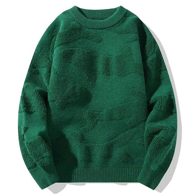 Winter Pullover, dick gefüttert mit Fleece, Plus-Size, locker geschnitten als Unterziehpullover