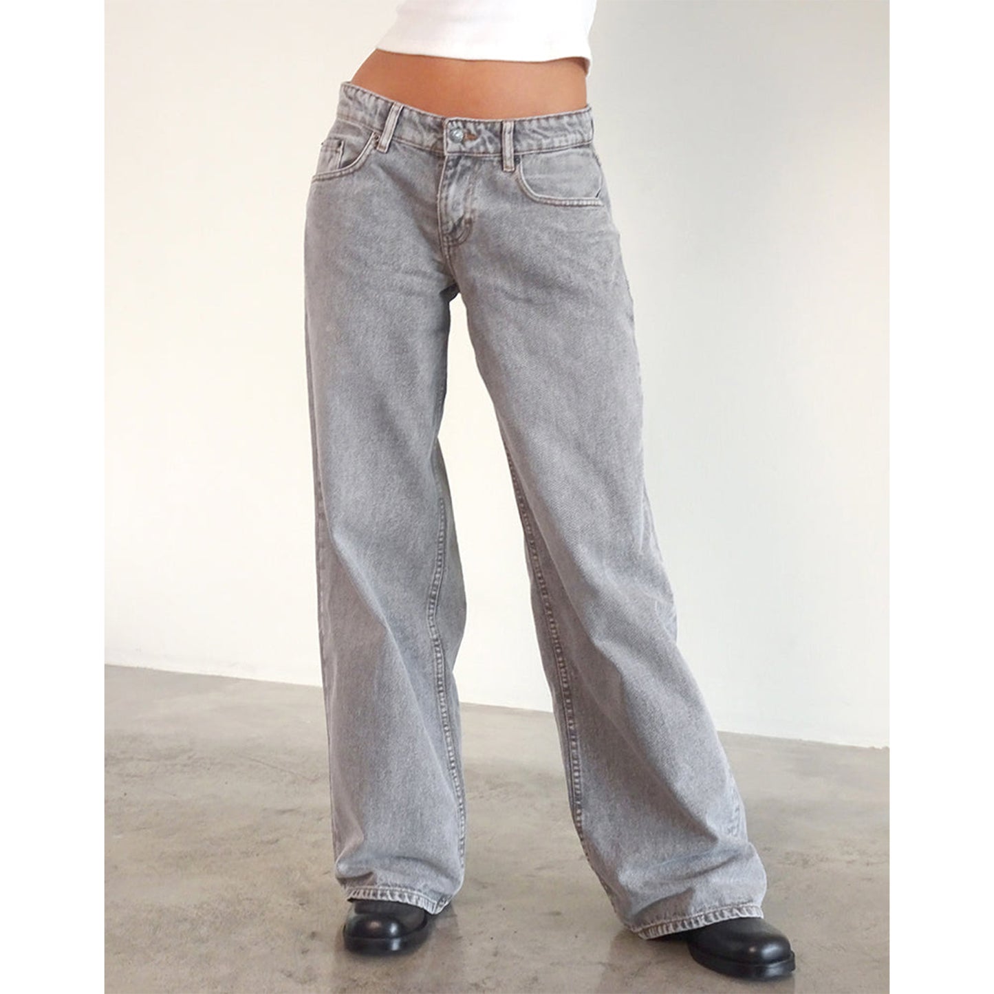 Jeans pants for women with wide legs