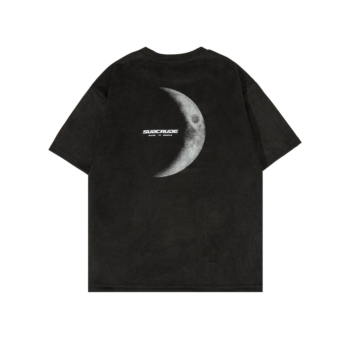 Amerikanisches Mode Suede Kurzarmshirt mit Print