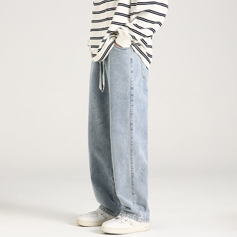 Elastischer Bund lockere gerade herabhängende Mop-Hose