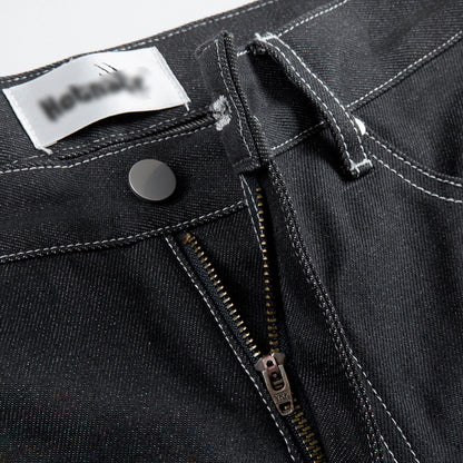 Drucklinien Denim gerade Jeans Herren Slim Fit Beine