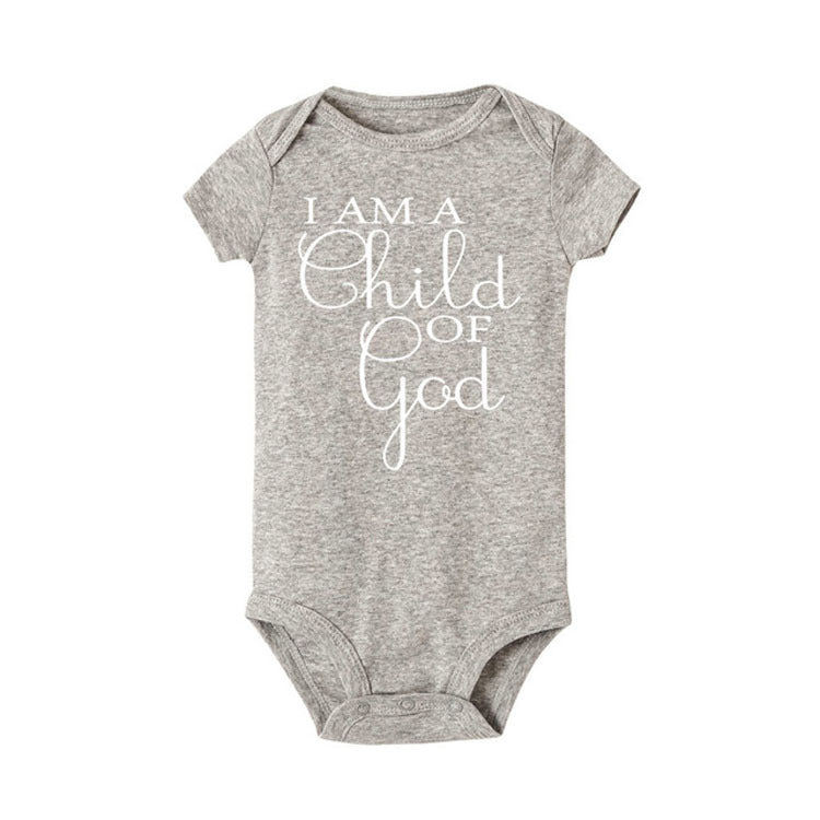 Alphabet-Baby Kurzarm Lässiger Baby-Body