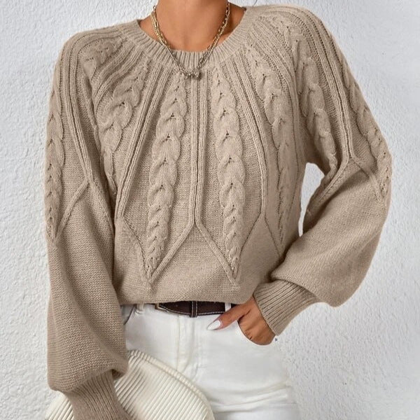 Fashion Retro Prisma Drehstrickpullover