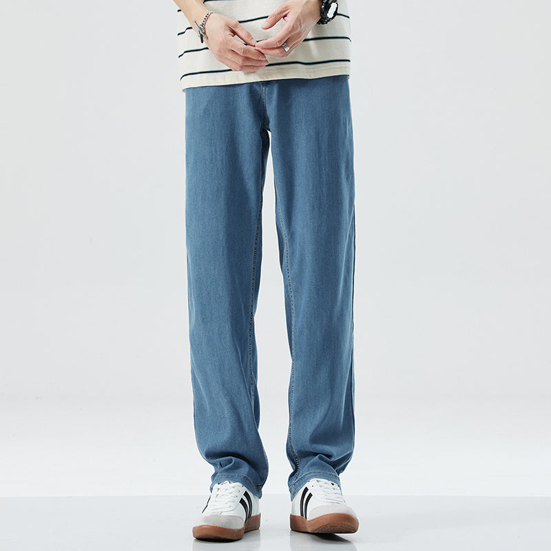 Herren Lose Gerade Eis Seide Freizeit jeans