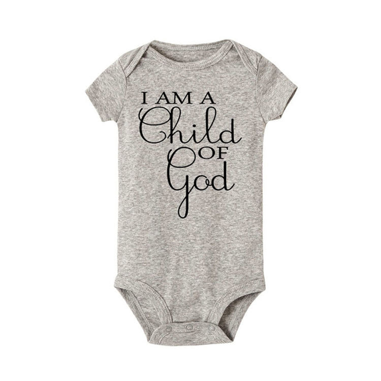 Alphabet-Baby Kurzarm Lässiger Baby-Body