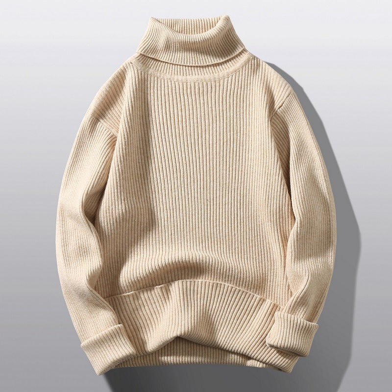 Lässiger und schlichter Strickpullover mit Streifen, als Unterzieh-Strickbekleidung