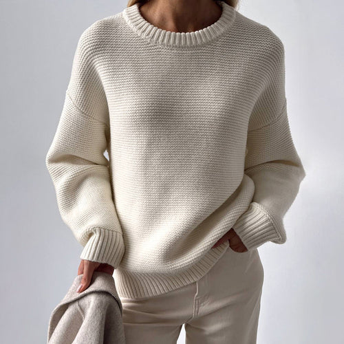 Damen Strick pullover einfach und elegant