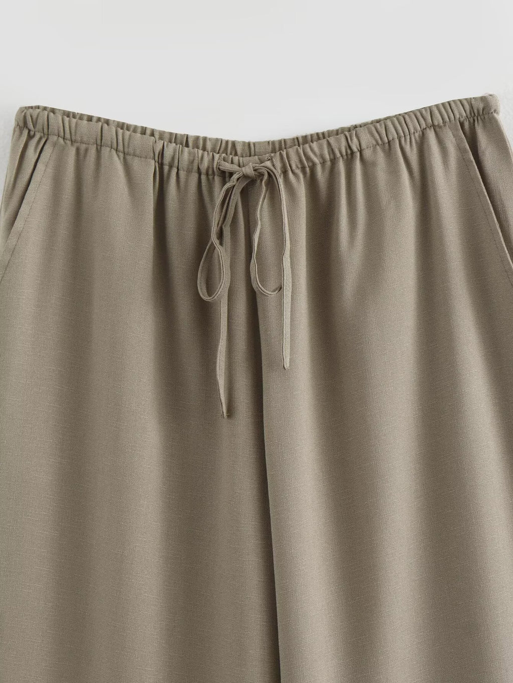 Texture Double Breasted Kimono Top Drawstring Pants Suit